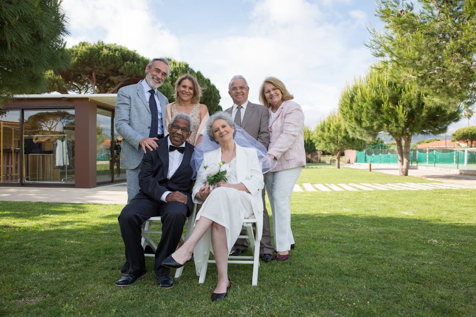Photographer working with a family outdoors